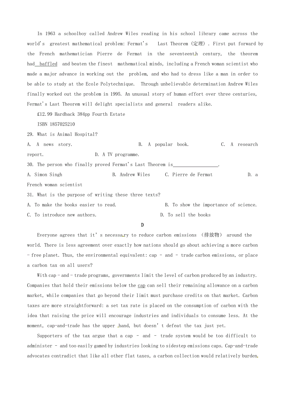 河南分校2015-2016学年高一英语3月月考试题_第4页