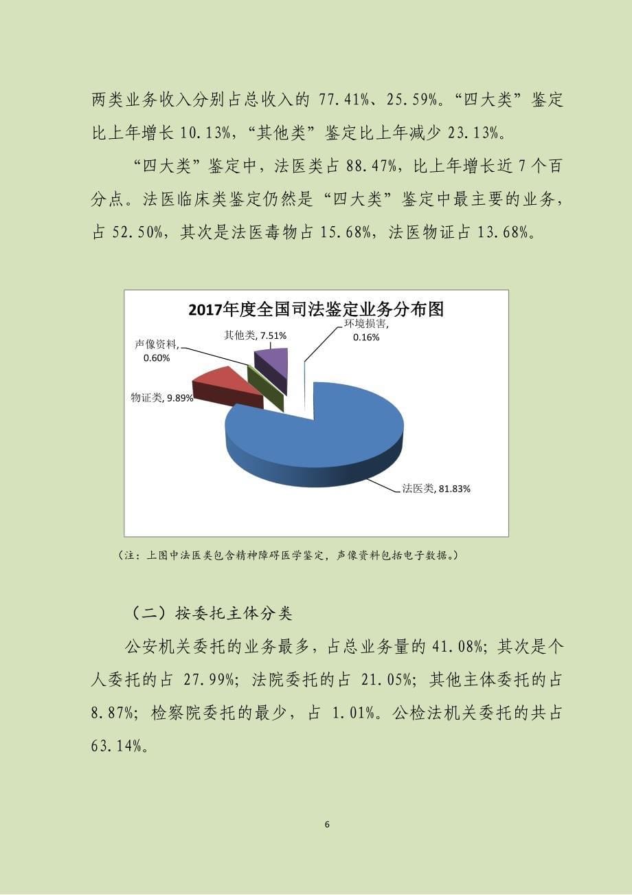 2017年度全国司法鉴定情况统计分析_第5页