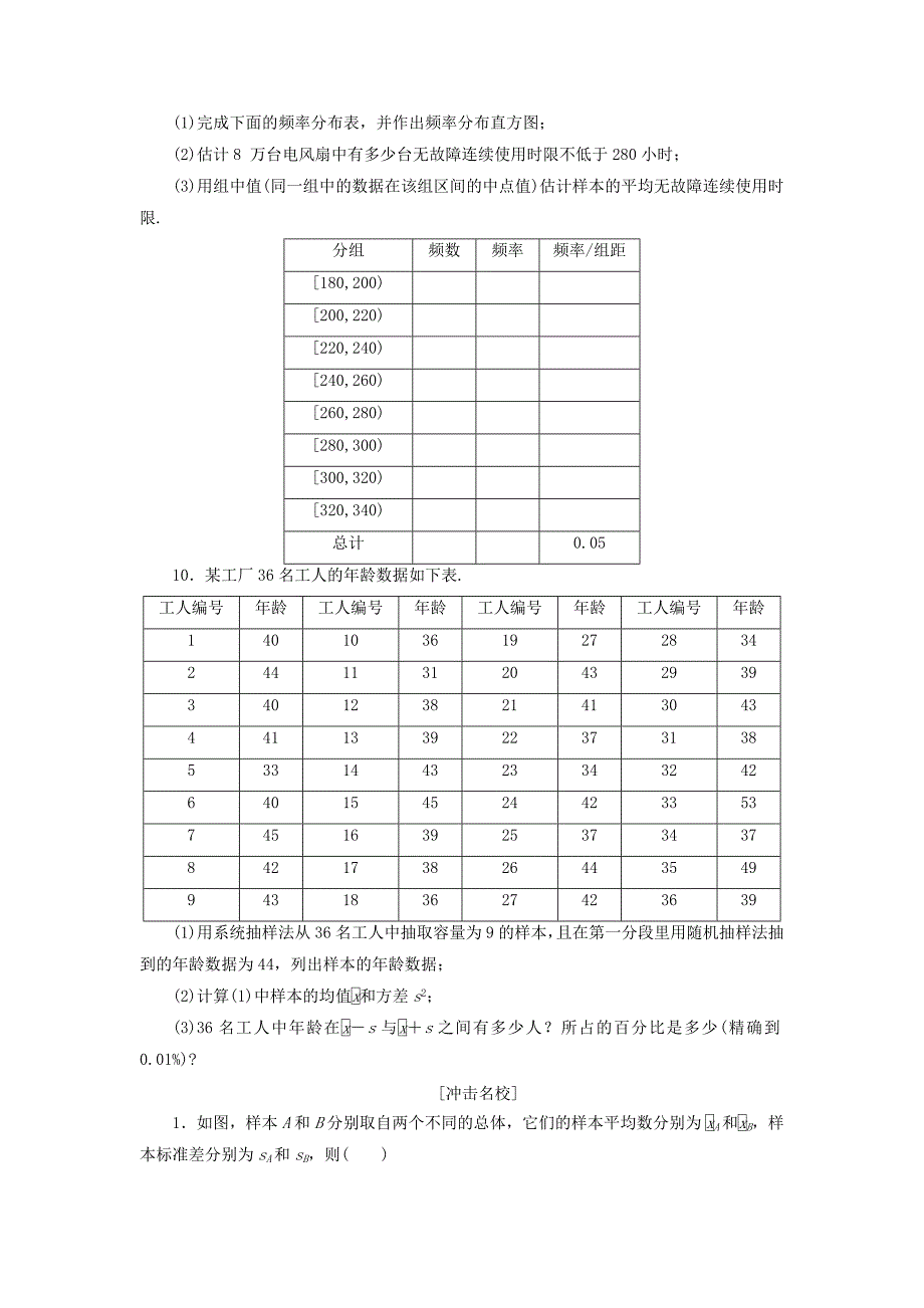 2017届高考数学一轮复习第十章统计与统计案例第二节用样本估计总体课后作业理_第3页