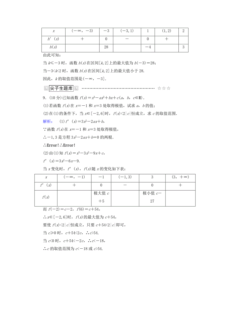 2016-2017学年高中数学第三章导数及其应用3.3.3函数的最大(小)值与导数高效测评新人教a版选修_第4页