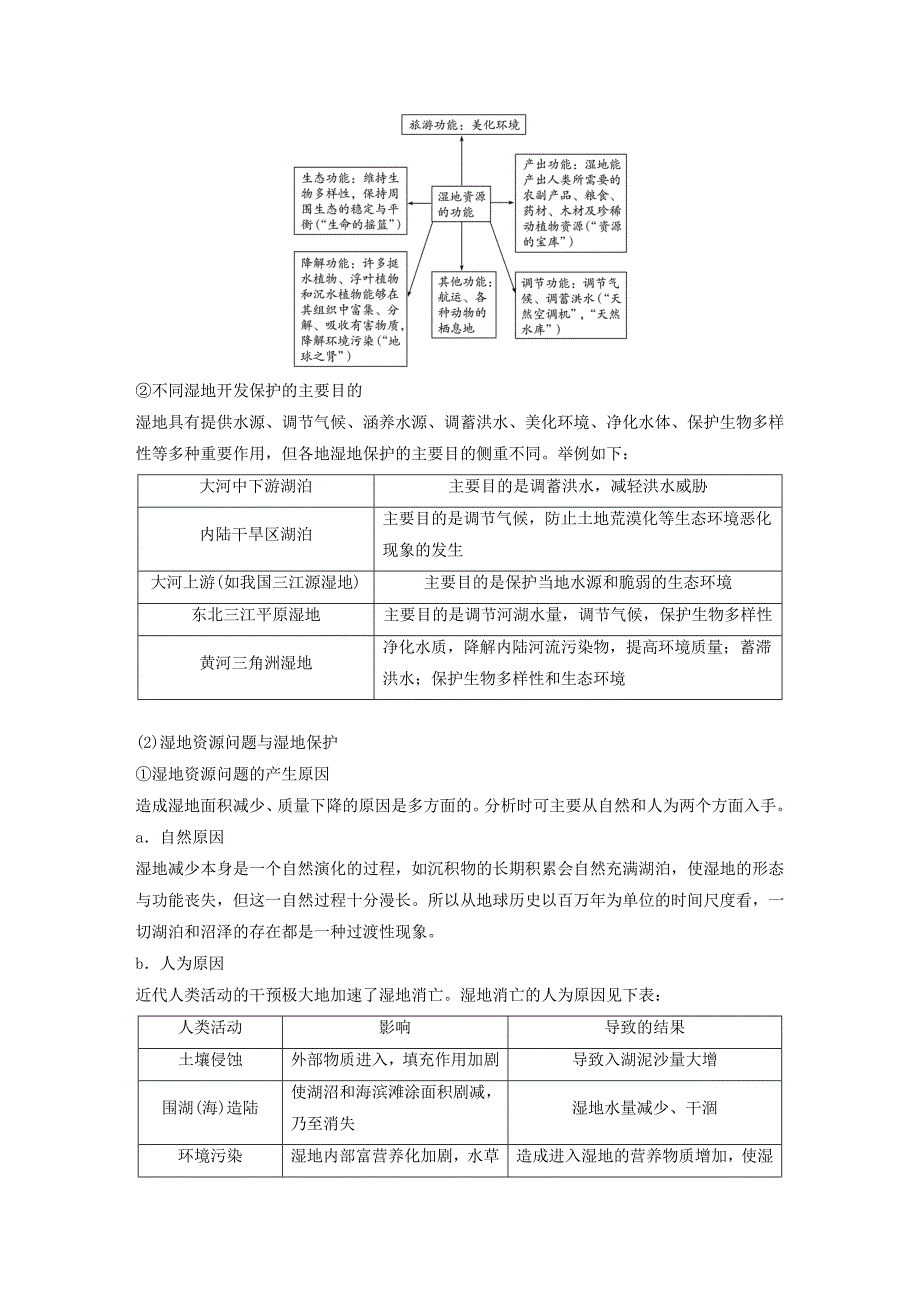 2017届高考地理二轮复习专题十区域可持续发展考点32湿地资源的开发与保护_第2页