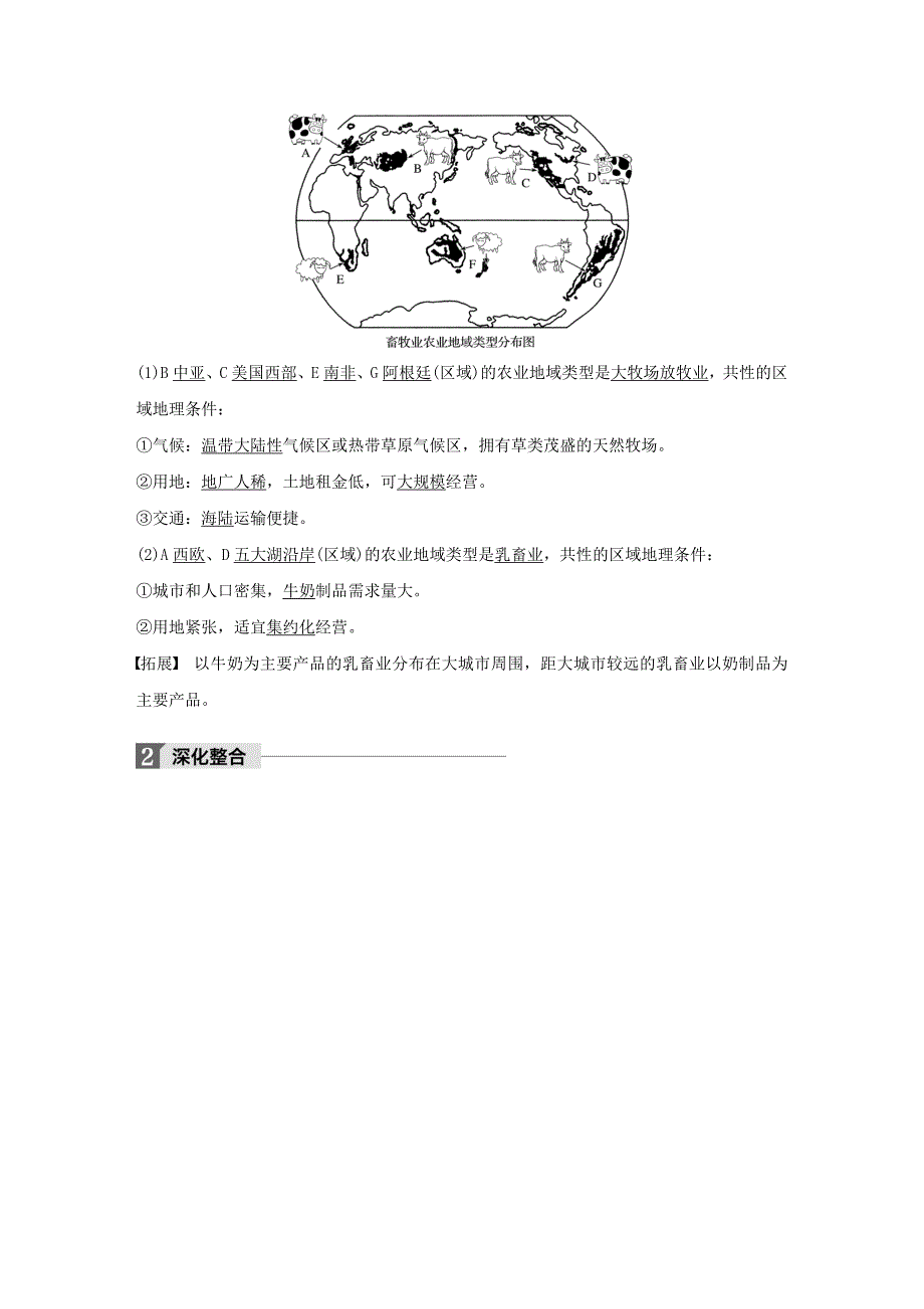 全国2018版高考地理一轮复习第3章农业地域的形成与发展第22讲以畜牧业为主的农业地域类型教师用书_第4页