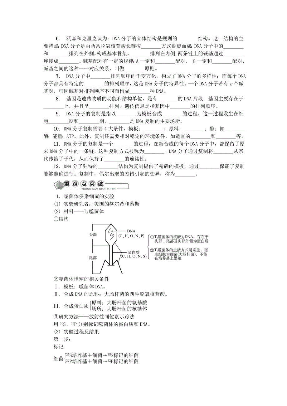 江苏省2018版高中生物第十二讲dna是主要的遗传物质学案苏教版_第2页