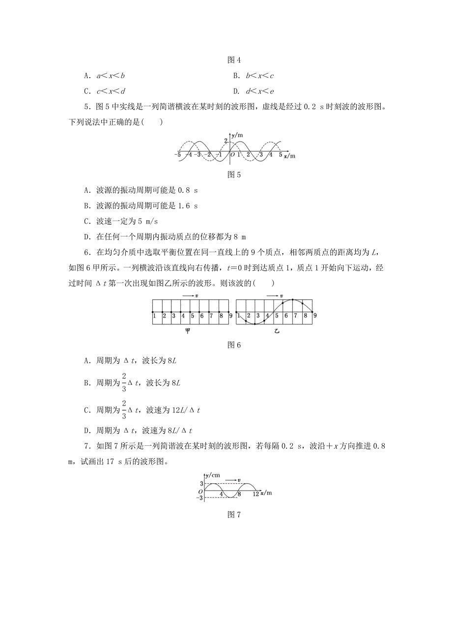 2017-2018学年高中物理课时跟踪检测六波的图像教科版_第2页