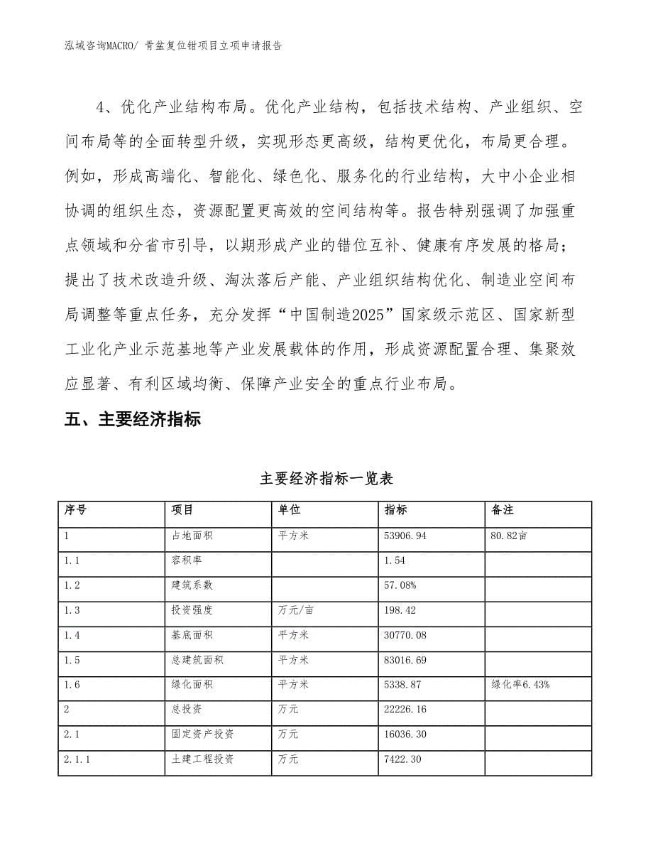 骨盆复位钳项目立项申请报告_第5页