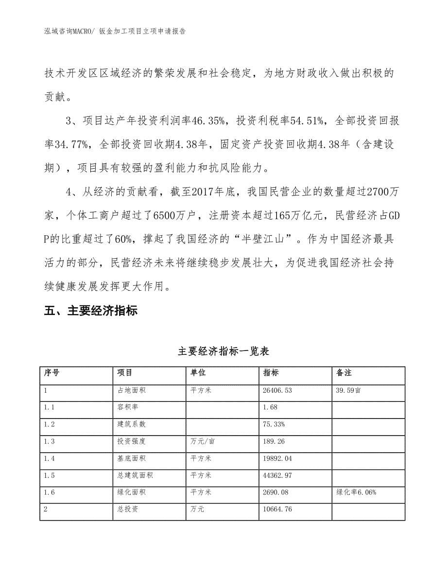 钣金加工项目立项申请报告_第5页