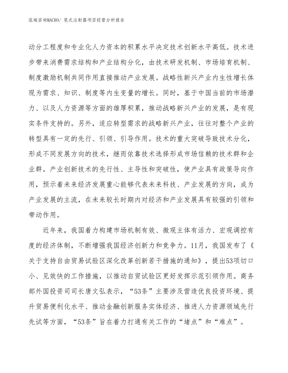 笔式注射器项目经营分析报告_第2页