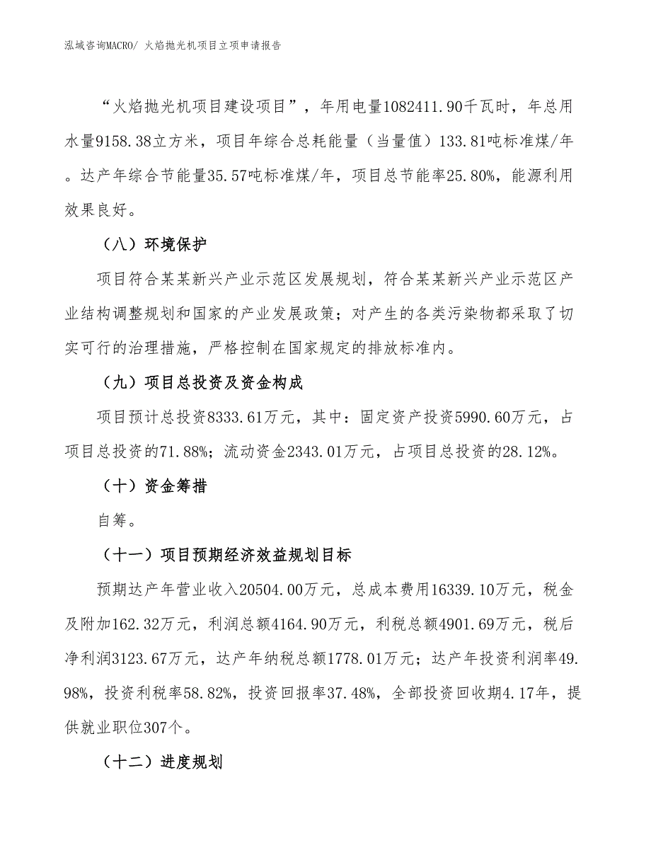 火焰抛光机项目立项申请报告_第3页