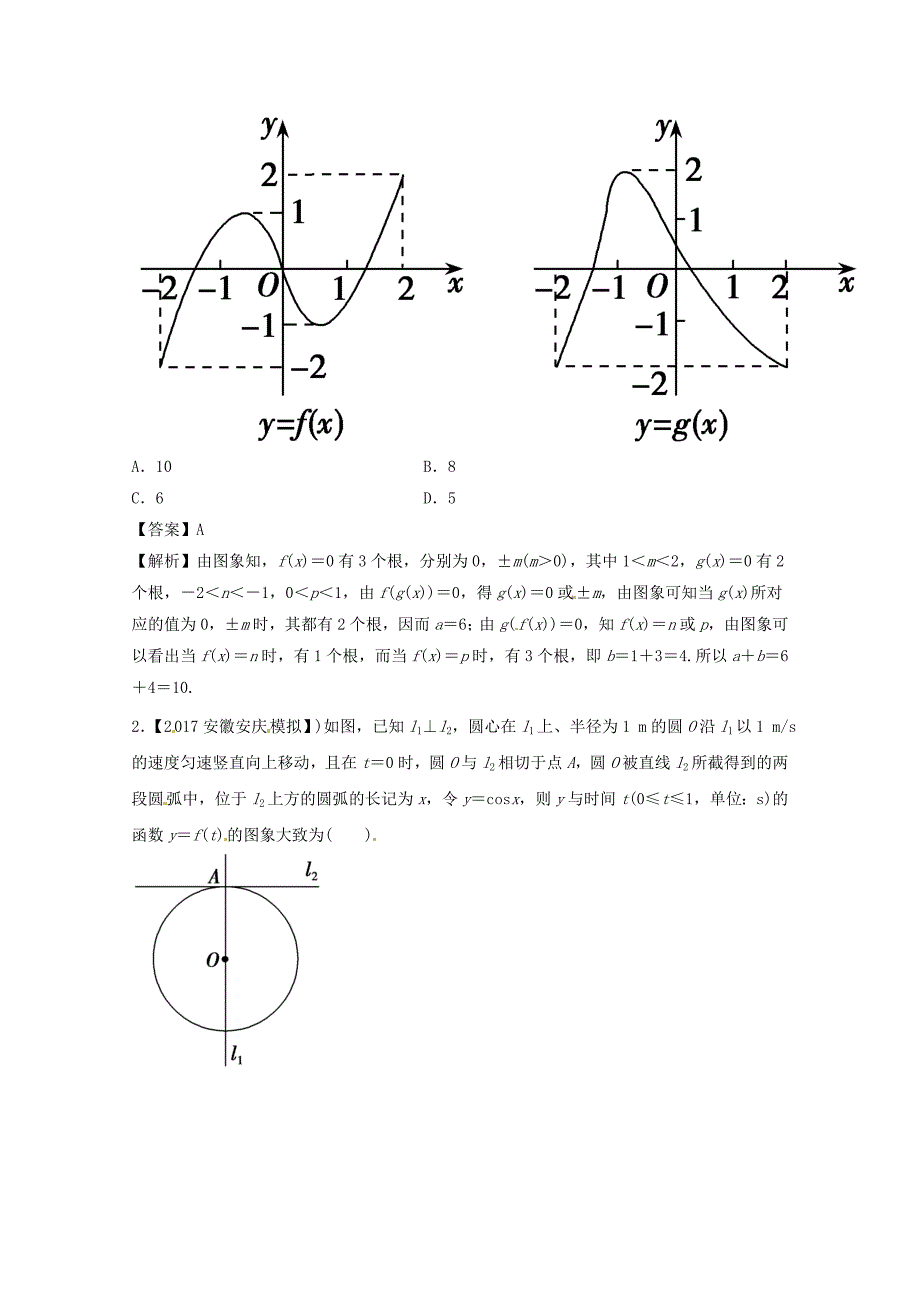 浙江版2018年高考数学一轮复习专题2.9函数的图象练_第4页