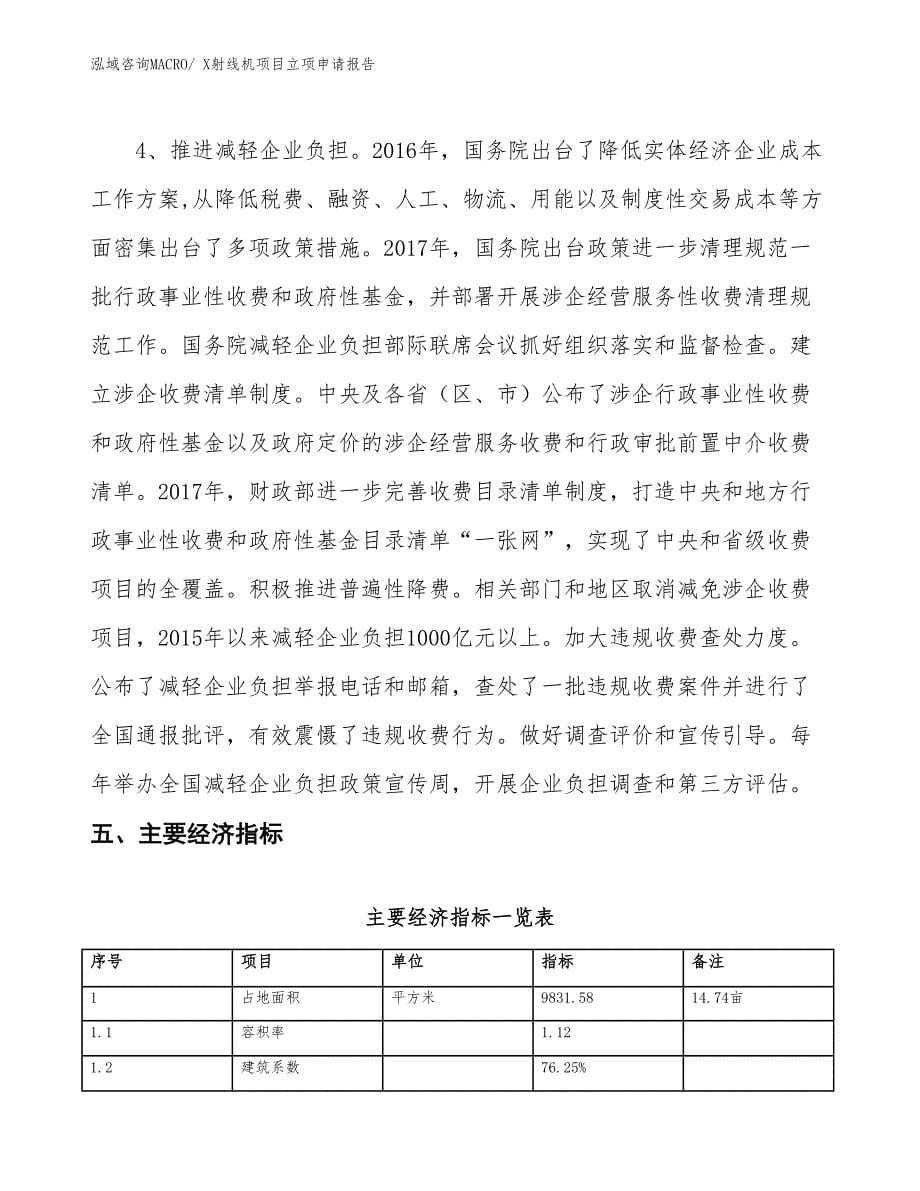 X射线机项目立项申请报告_第5页