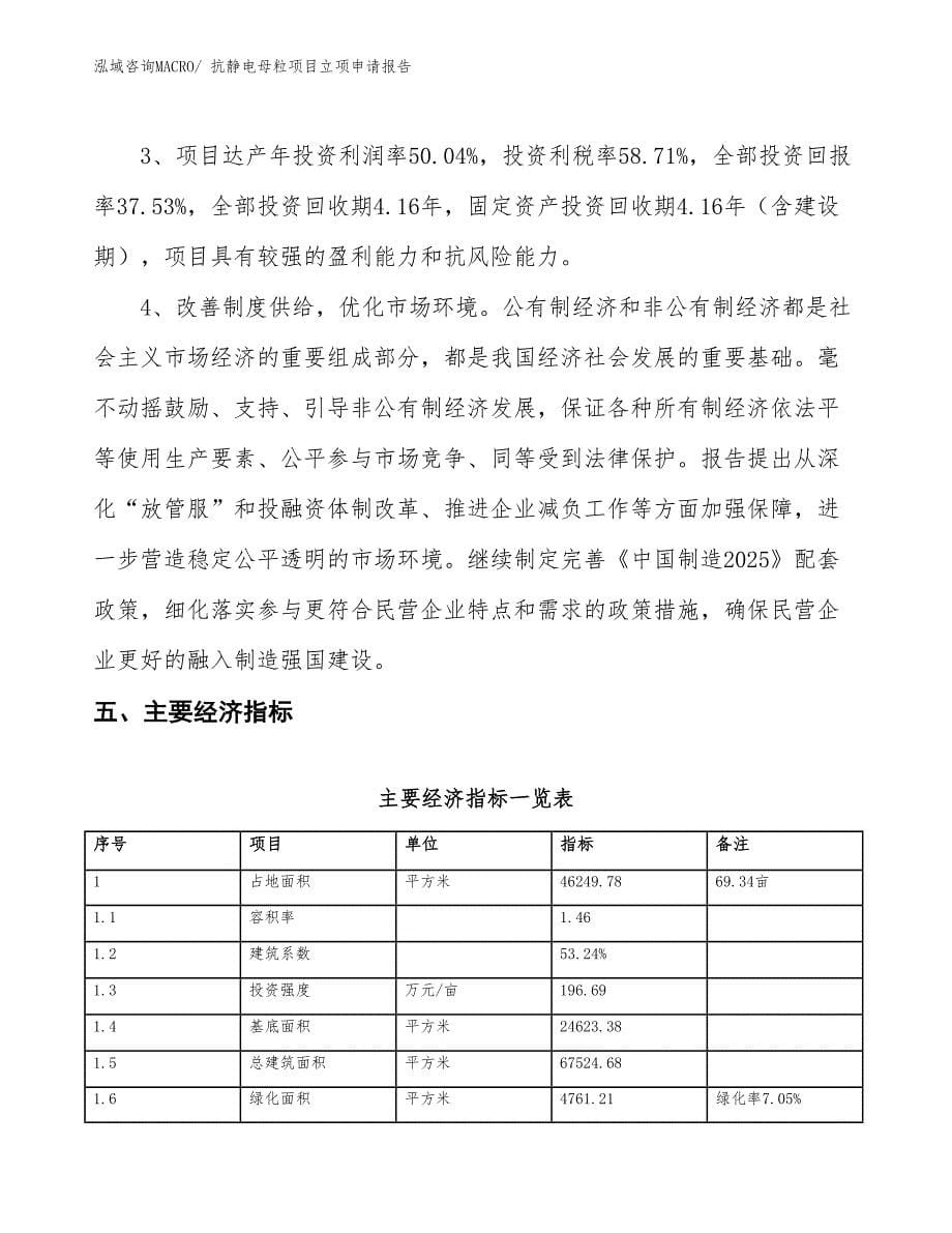 抗静电母粒项目立项申请报告_第5页