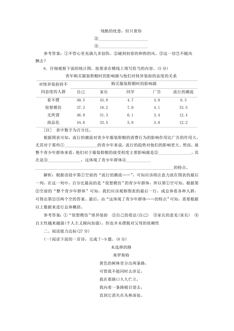 2017-2018学年高中语文第二单元第6课外国诗二首三豹-在巴黎植物园蛇课时跟踪检测语文版_第3页