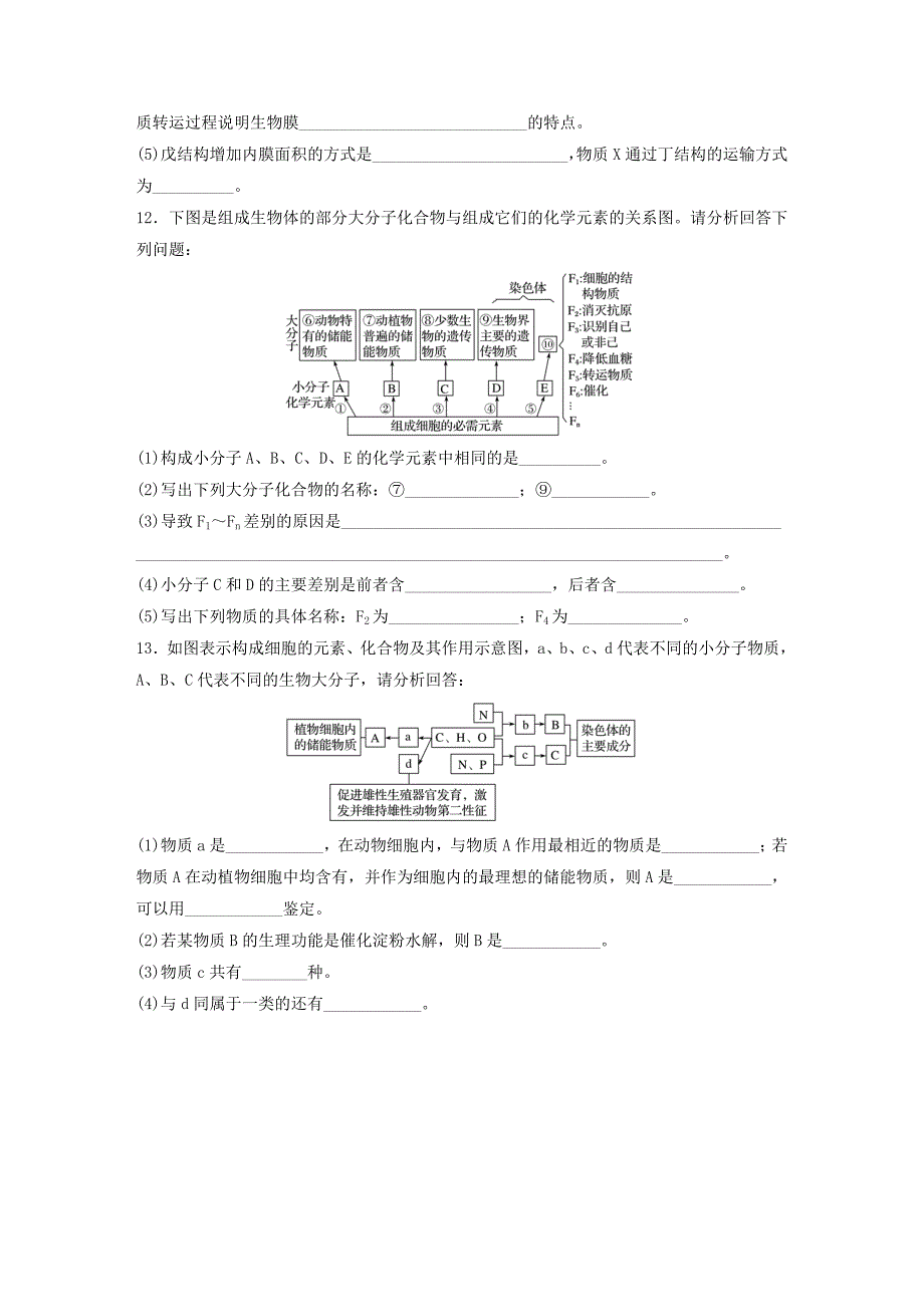 （全国通用）2017年高考生物一轮复习 71练 第6练 多角度分析糖类、脂质和核酸的分子组成及其功能_第4页