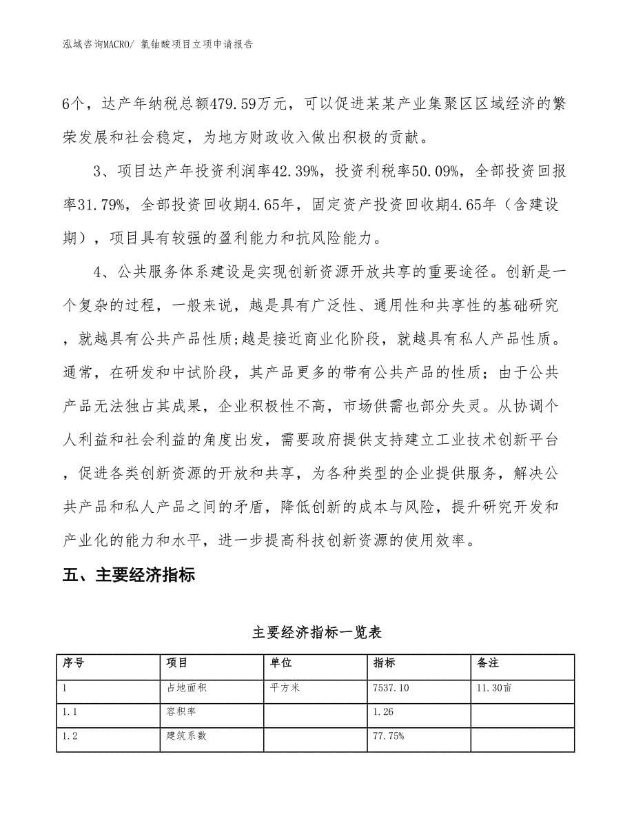 氯铀酸项目立项申请报告_第5页