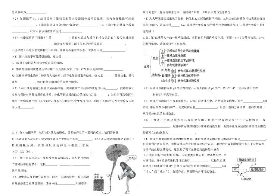 山东省济南市（51级）2015-2016学年高二生物上学期期中试题_第5页