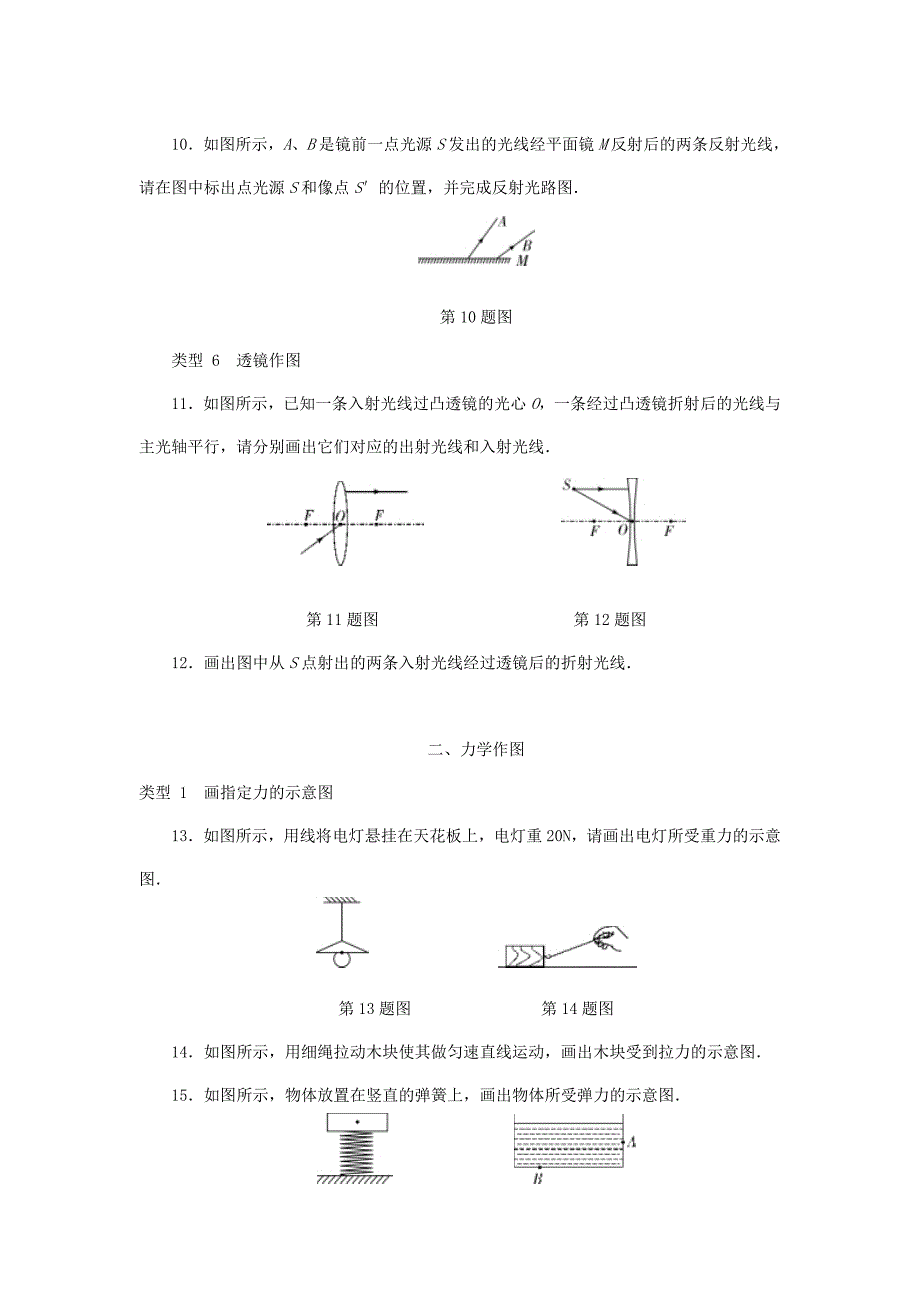 2018年中考物理专题复习型集训题型三作图题新人教版_第3页