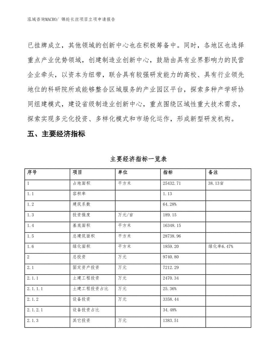 锦纶长丝项目立项申请报告_第5页