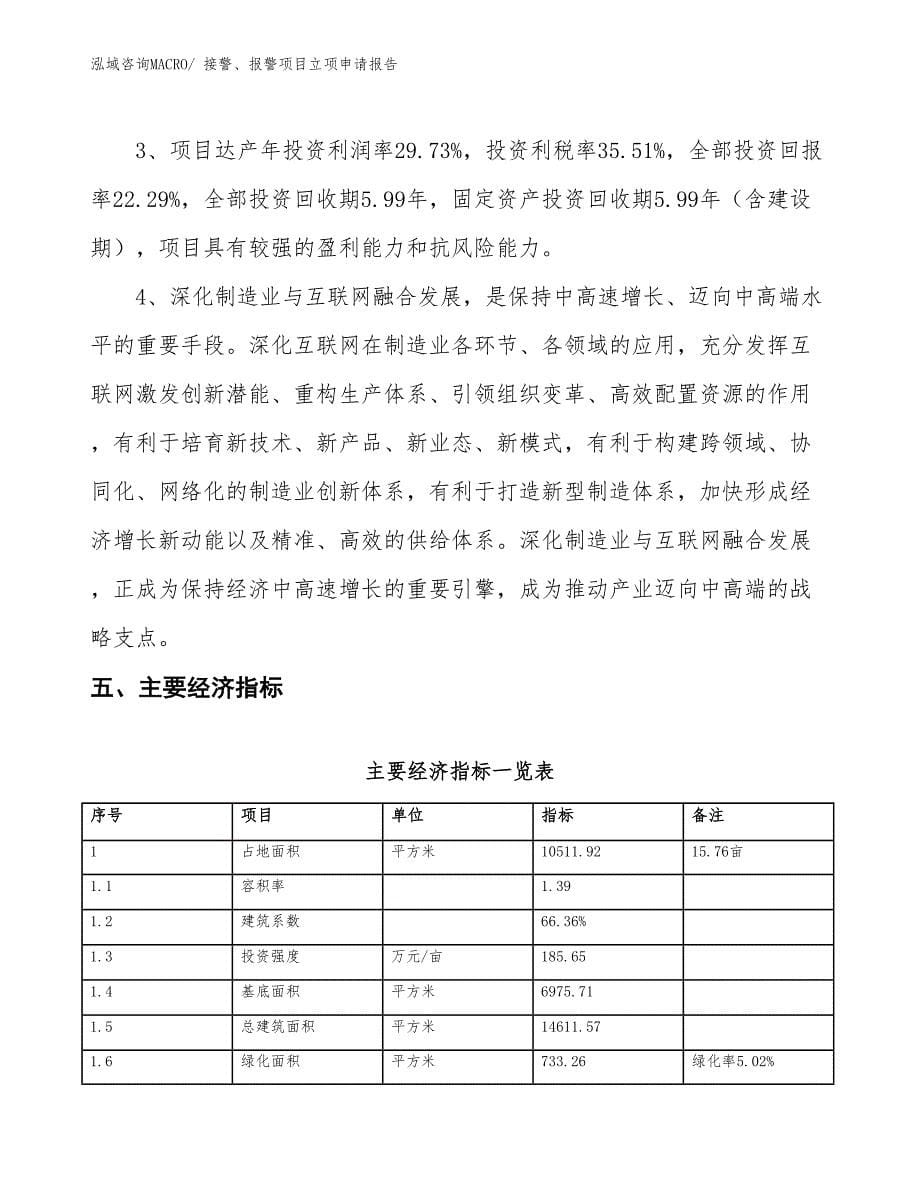 接警、报警项目立项申请报告_第5页