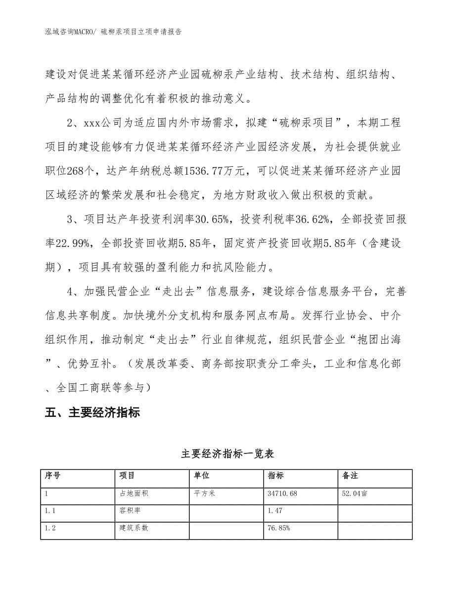 硫柳汞项目立项申请报告_第5页