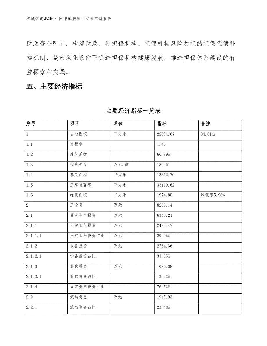 间甲苯胺项目立项申请报告_第5页