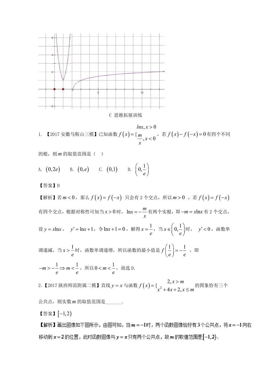 浙江版2018年高考数学一轮复习专题2.8函数与方程练_第5页