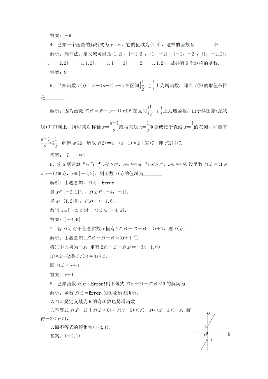 江苏专版2018年高考数学二轮复习14个填空题专项强化练二函数的概念与性质_第4页