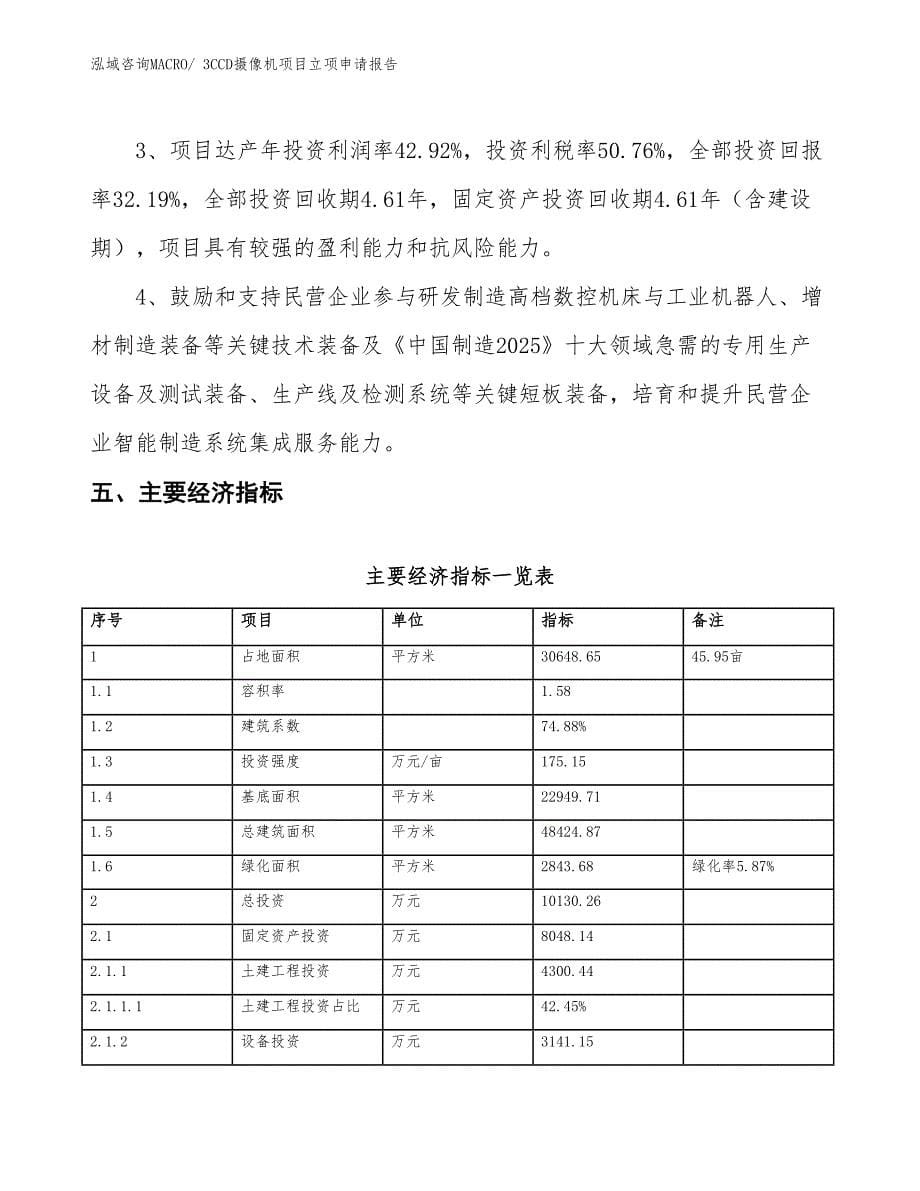 3CCD摄像机项目立项申请报告_第5页