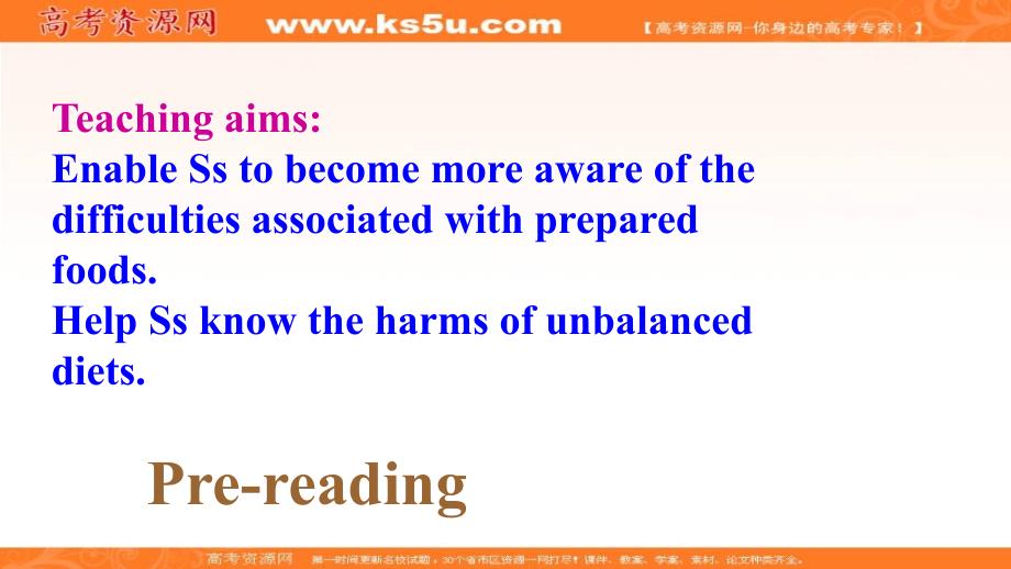 2019春人教新课标高一英语必修三课件：Unit 2 Healthy eating Reading_第3页