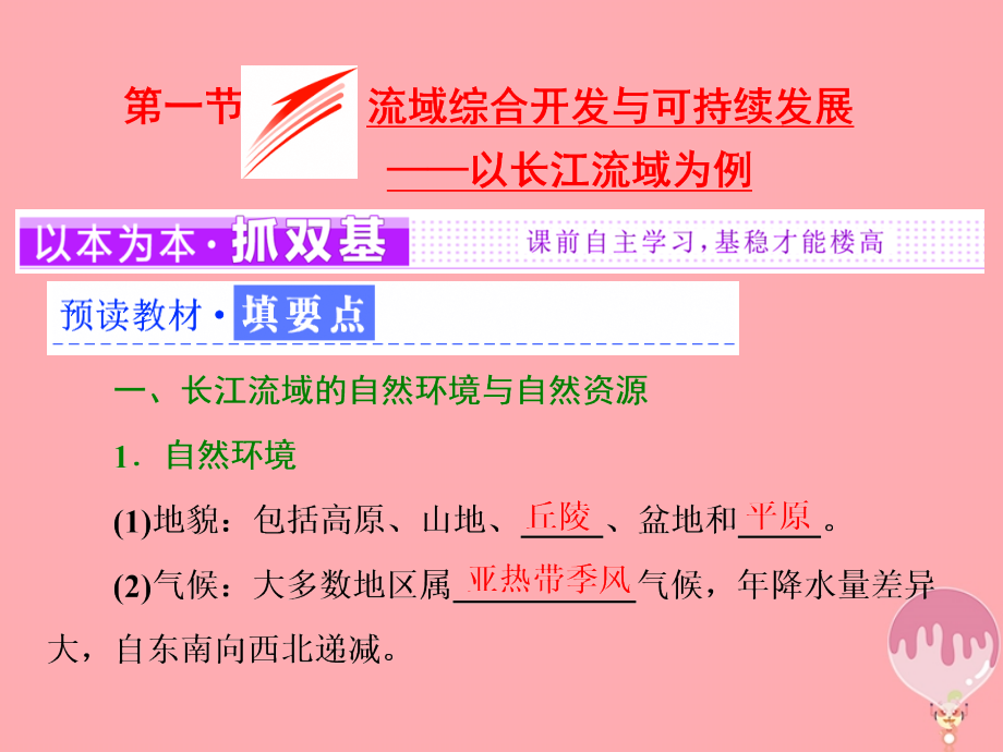 2018-2019学年高中地理第四单元区域综合开发与可持续发展第一节流域综合开发与可持续发展-以长江流域为例课件鲁教版_第2页