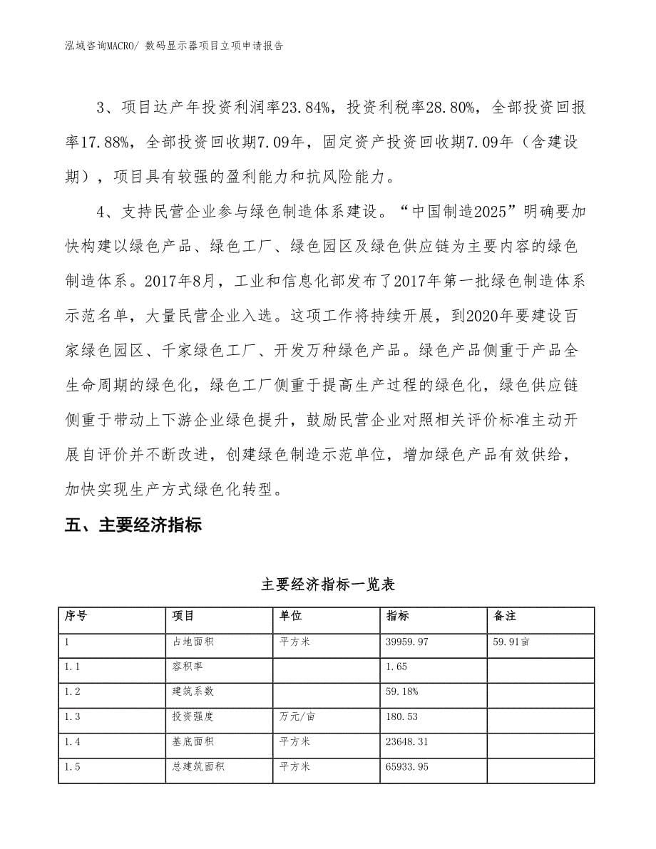 数码显示器项目立项申请报告_第5页