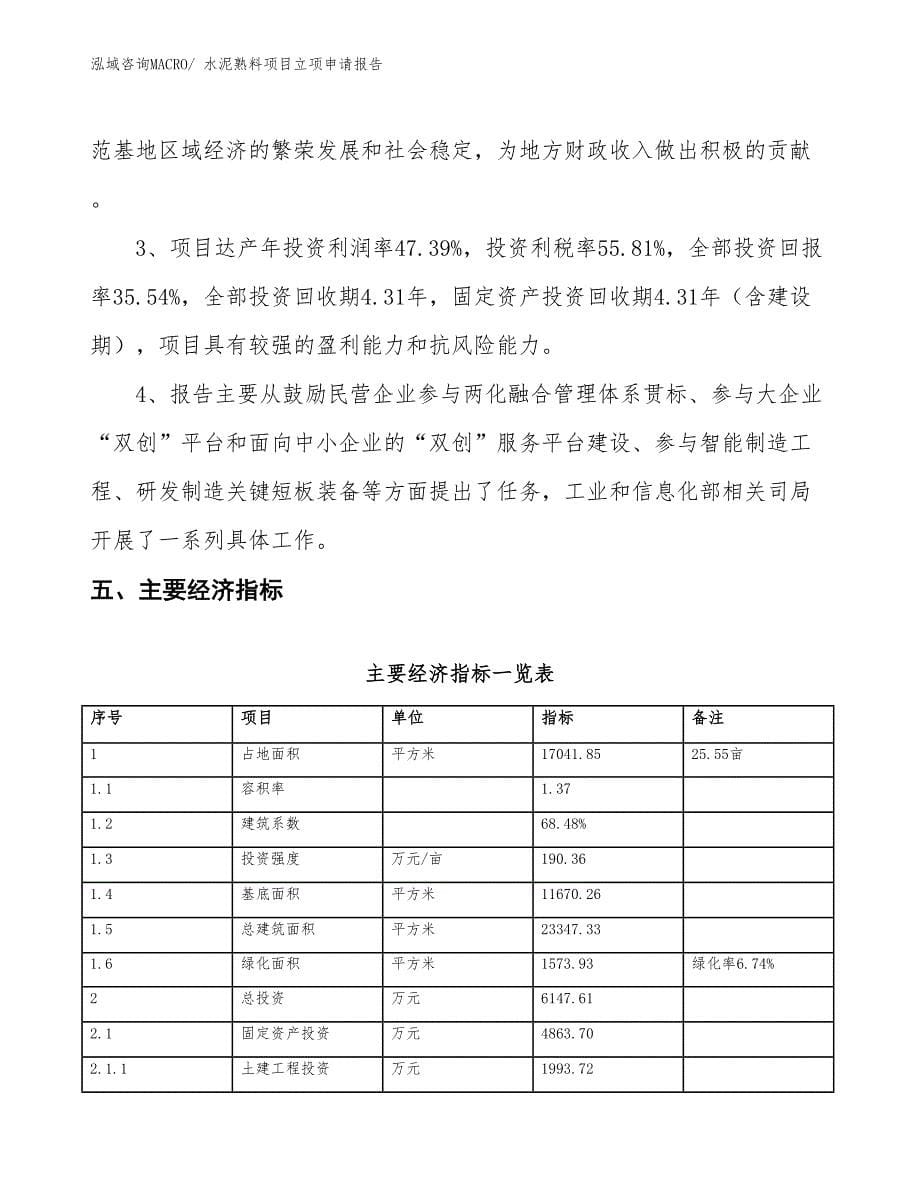 水泥熟料项目立项申请报告 (1)_第5页