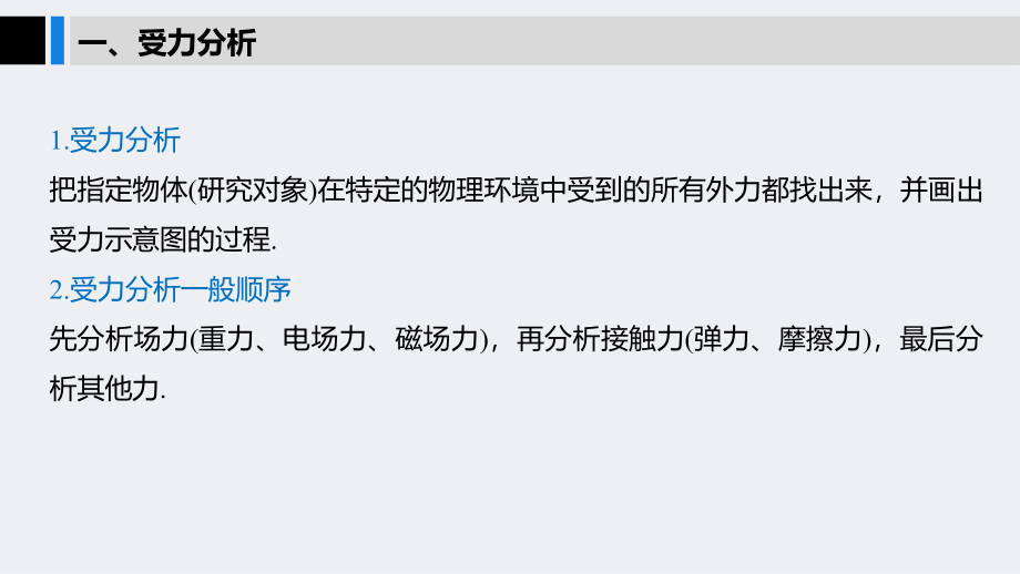 2020版物理新导学浙江选考大一轮精讲课件：第二章 相互作用 第3讲 _第4页