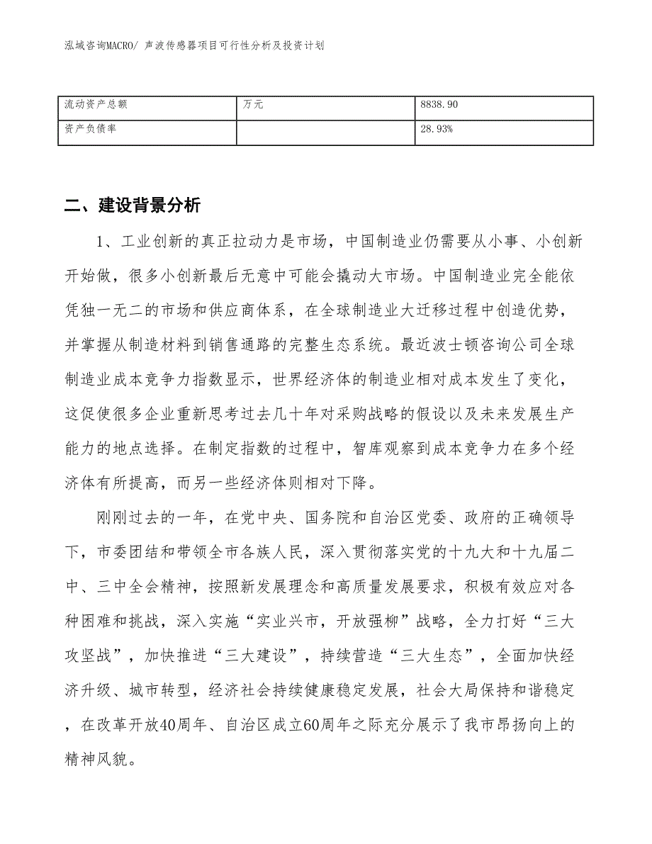 声波传感器项目可行性分析及投资计划 (1)_第3页