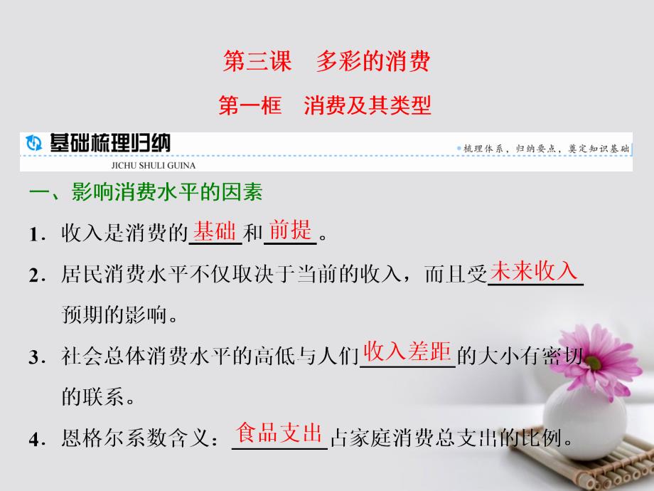 2018-2019学年高中政治第三课多彩的消费第一框消费及其类型课件新人教版_第1页