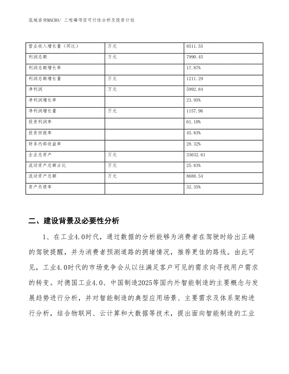 三唑磷项目可行性分析及投资计划 (1)_第3页