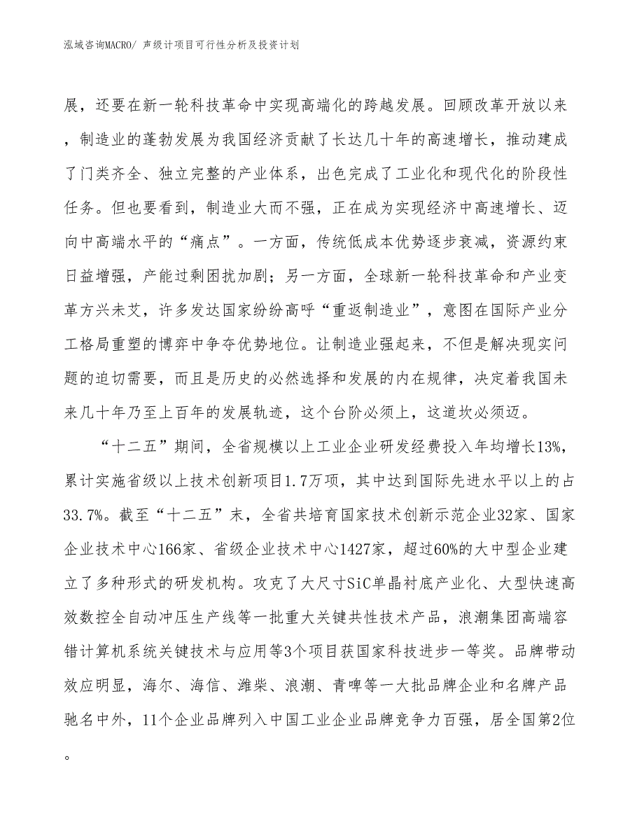 声级计项目可行性分析及投资计划 (2)_第4页