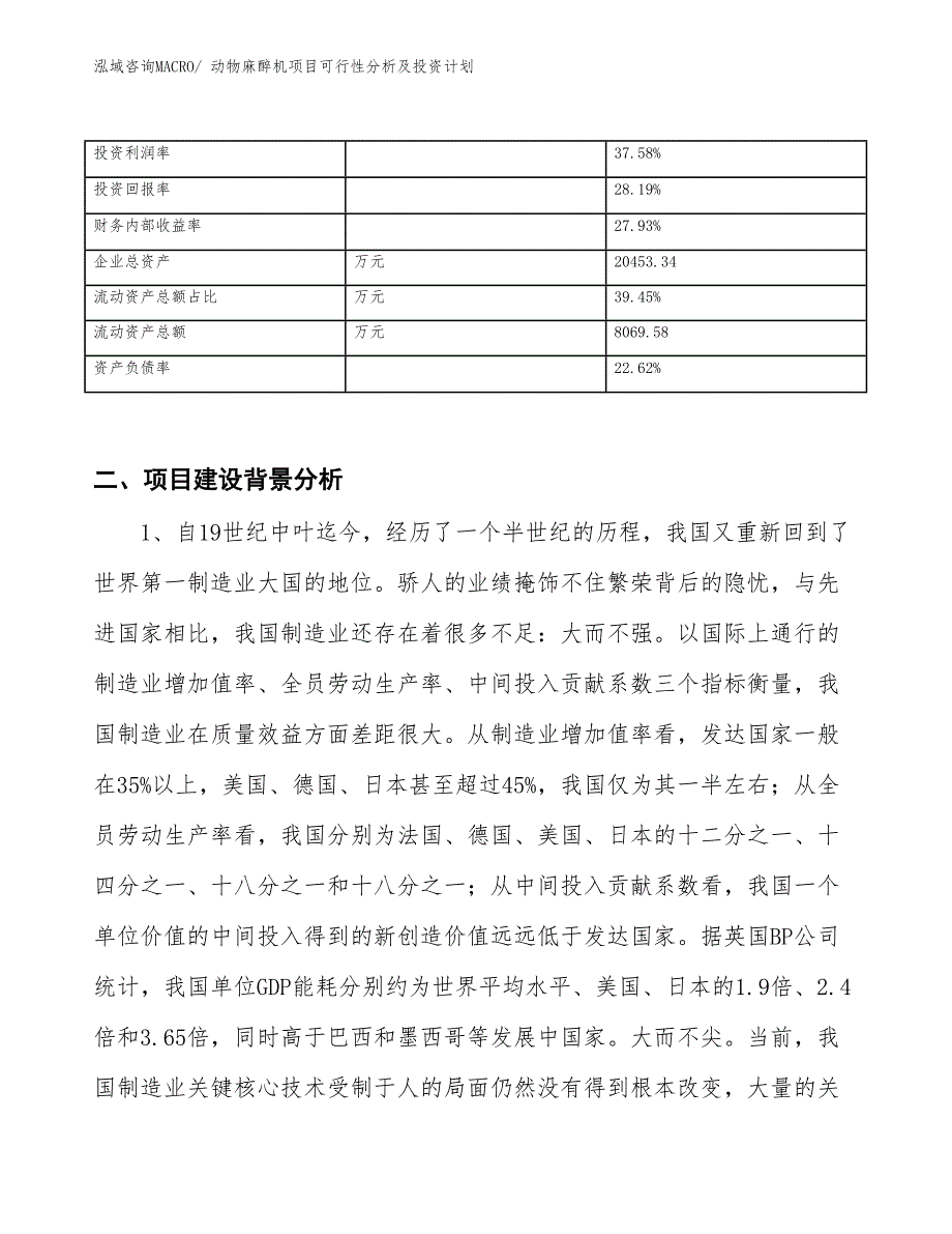 动物麻醉机项目可行性分析及投资计划_第3页