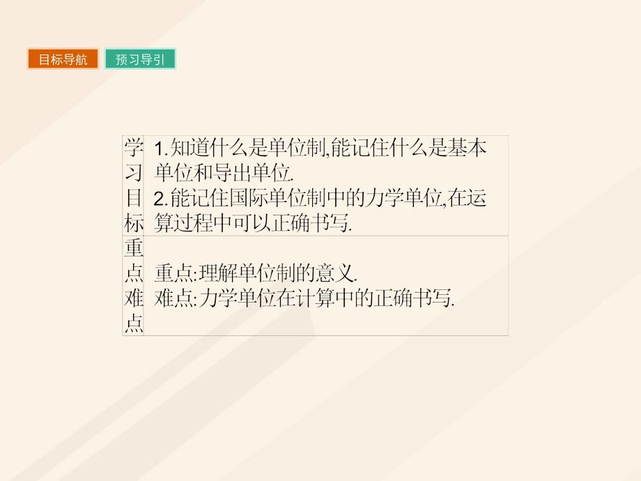 2018秋高中物理第四章力与运动4.7力学单位课件粤教版_第2页