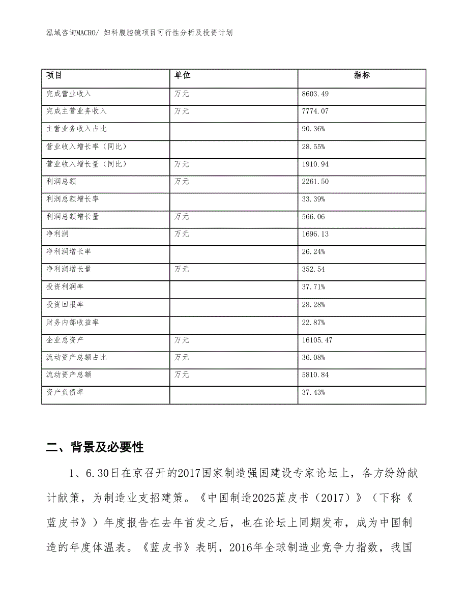 妇科腹腔镜项目可行性分析及投资计划_第2页