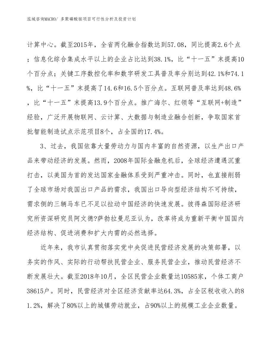 多聚磷酸铵项目可行性分析及投资计划_第5页