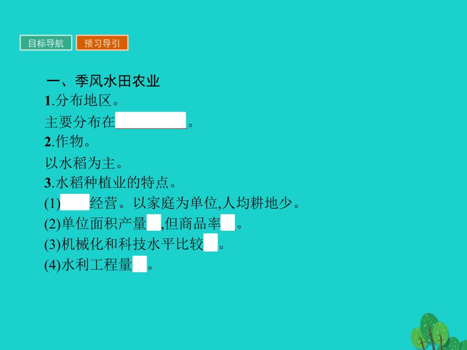 2018-2019学年高中地理第三章农业地域的形成与发展3.2以种植业为主的农业地域类型课件新人教版_第3页