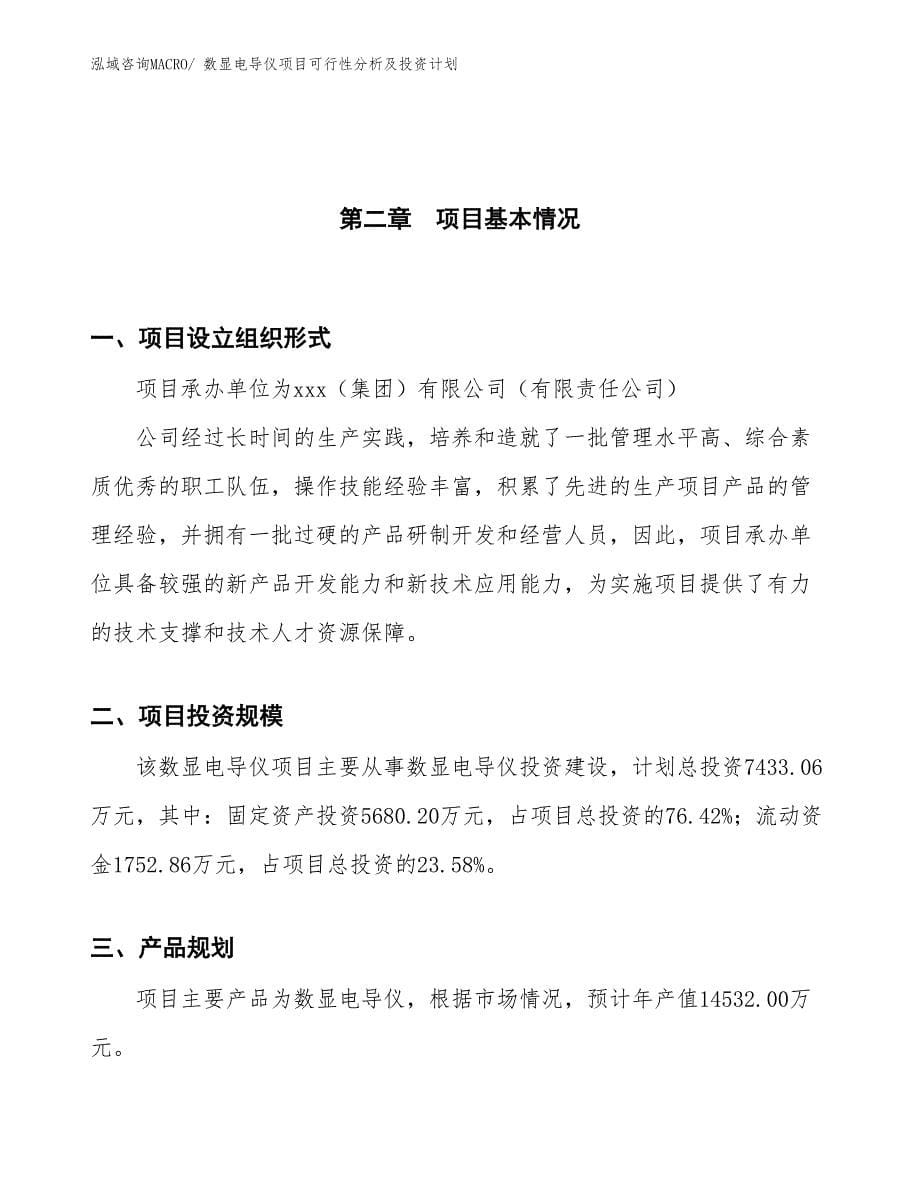 数显电导仪项目可行性分析及投资计划_第5页