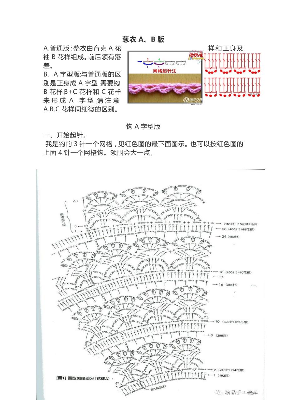 葱衣ab版钩法详细教程(蕾丝线)_第1页