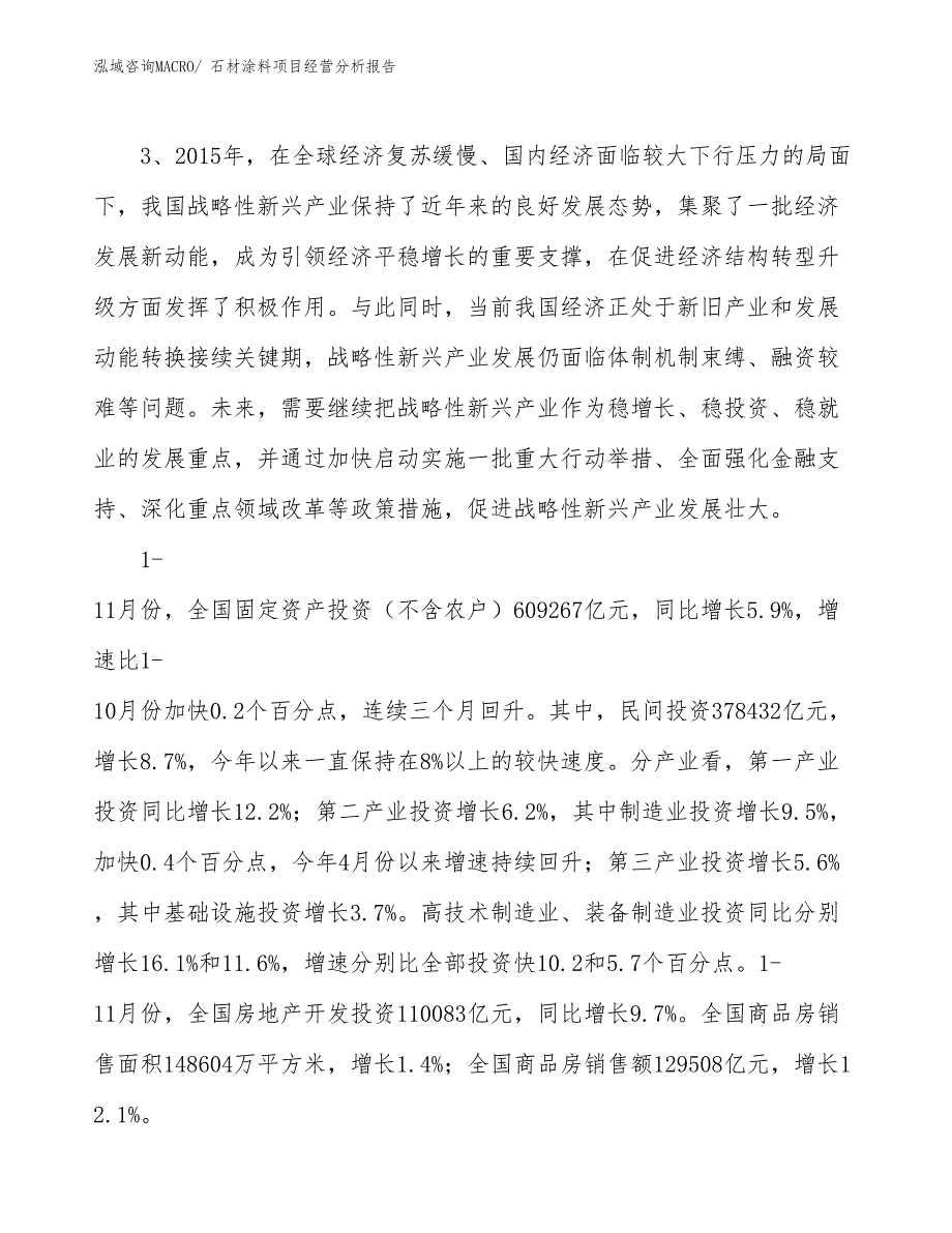 石材涂料项目经营分析报告_第2页