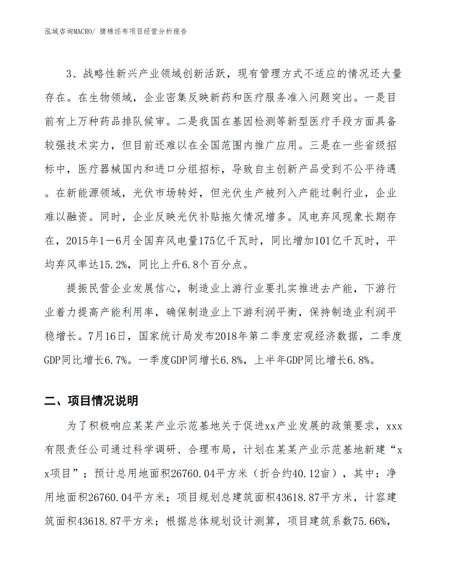 （参考）腈棉坯布项目经营分析报告_第2页