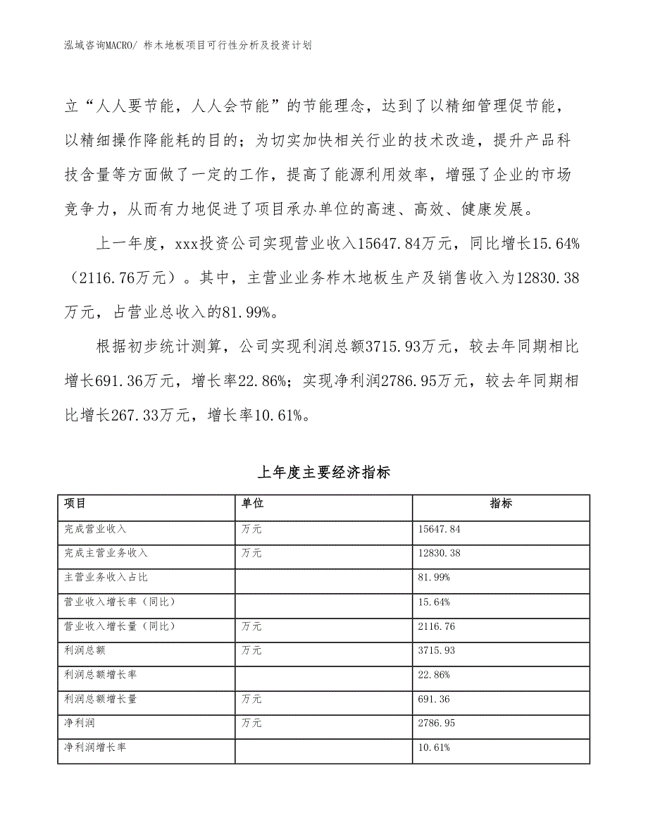 柞木地板项目可行性分析及投资计划_第2页