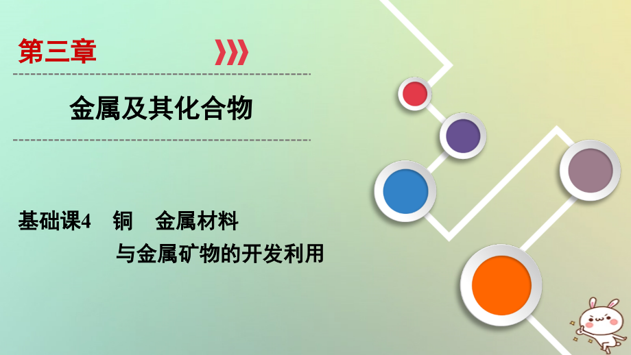 2019年高考化学大一轮复习第三章金属及其化合物基次4铜金属材料与金属矿物的开发利用课件201804242139_第1页