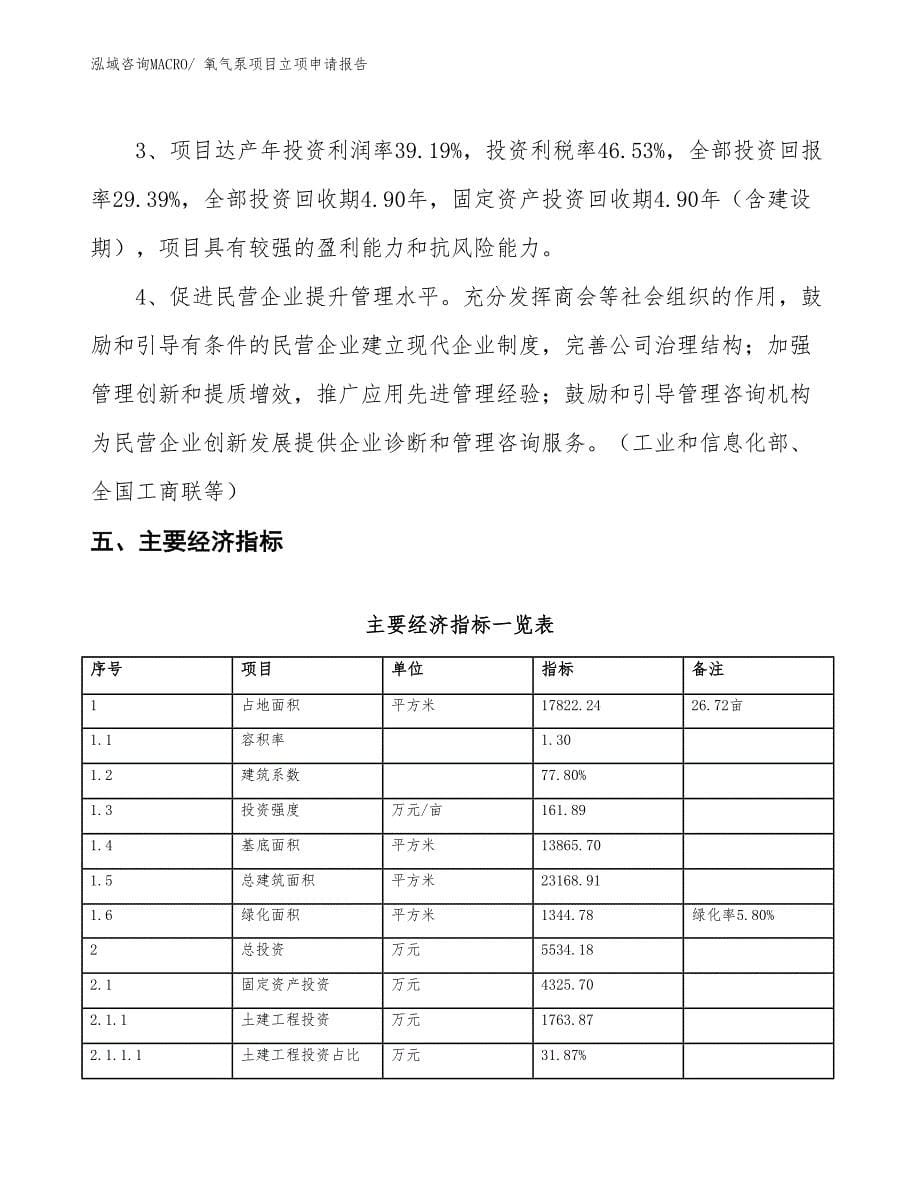 氧气泵项目立项申请报告_第5页