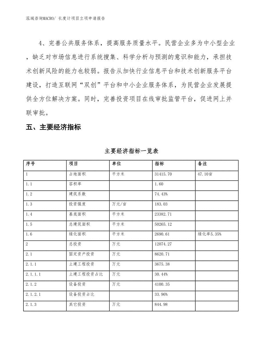 长度计项目立项申请报告_第5页