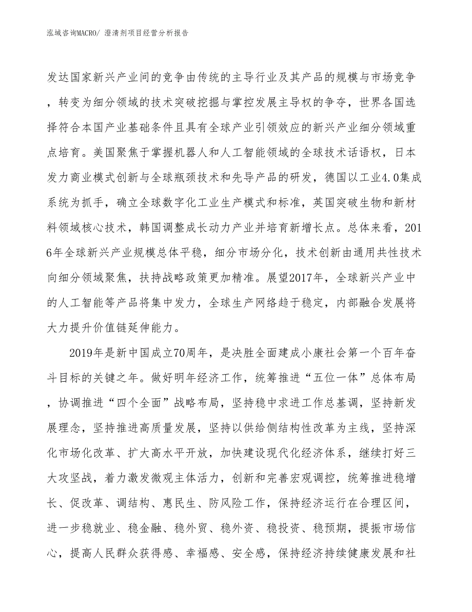 （案例）澄清剂项目经营分析报告_第2页